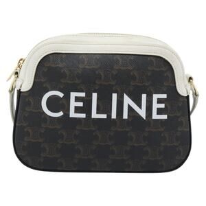Celine Triomphe Shoulder Bag Black